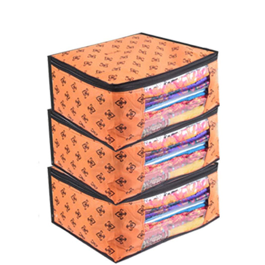 Saree Cover - Non Woven Printed Big Size Saree Covers ( Pack of 3 )
