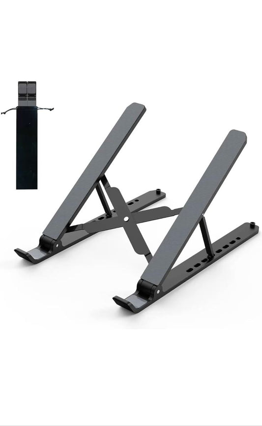 Foldable Adjustable Height Laptop Stand and Tablet Stand